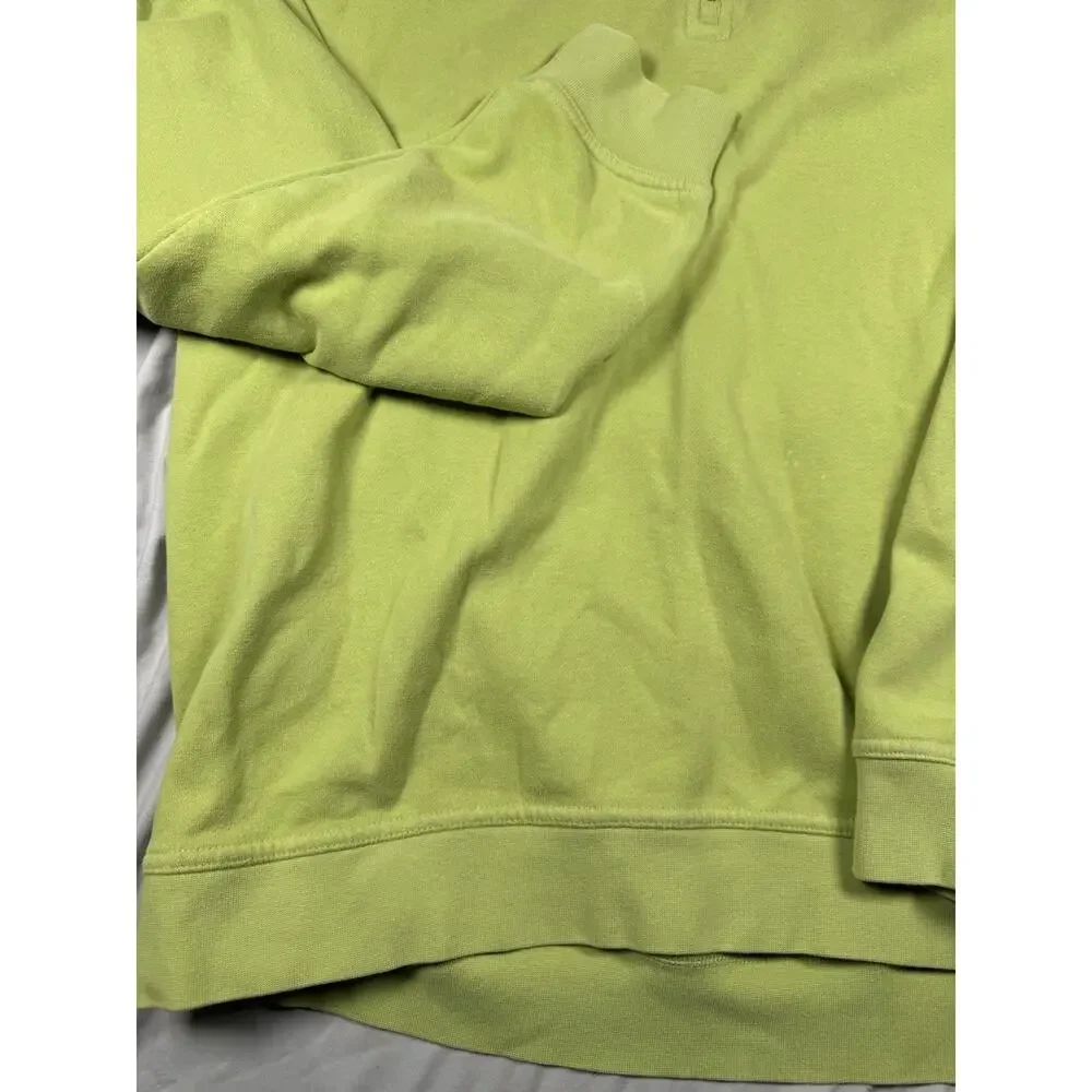 Callaway Golf Sport Quarter Zip Pullover Sweatshirt Lime Green Men’s XL